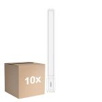 Multipack 10x Philips CorePro PL-L LED Bulb Mains 24W - 830 Warm White | 4-Pin - Replaces 55W
