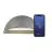 Nordlux Arcus Smart LED Wall Light Grey 9.5W 440lm 148D – 827 – Extra Warm White | Dimmable – IP54